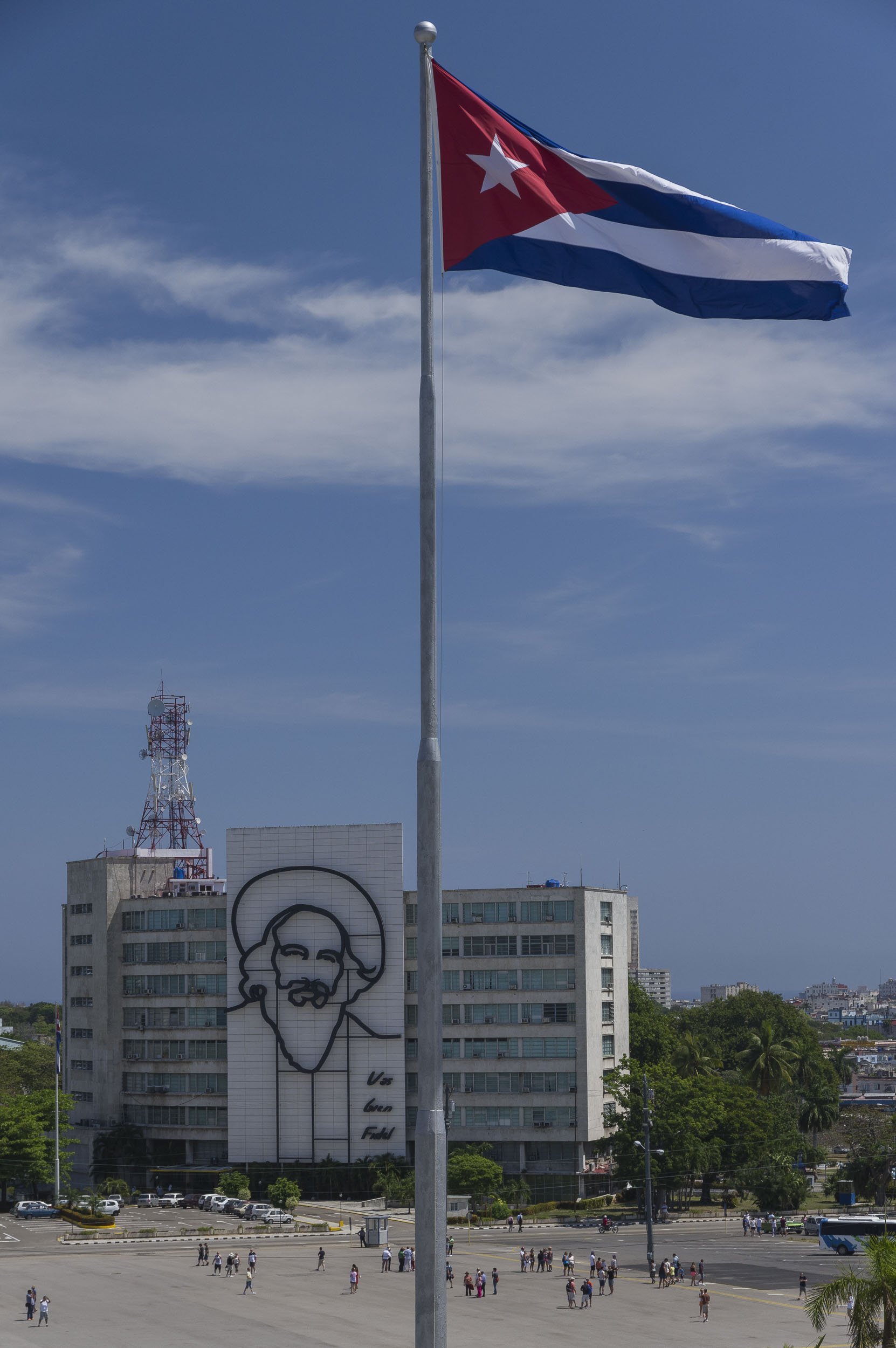 Cuba Flag, Revolution Plaza, Havana