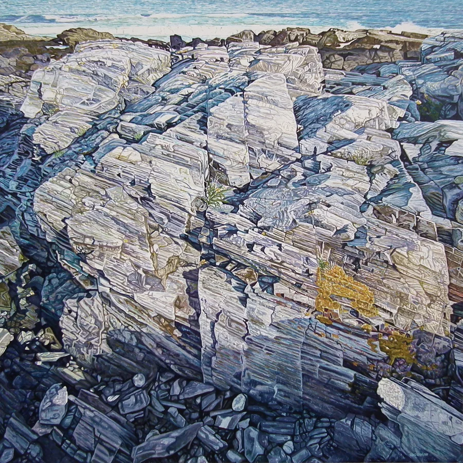 Coastal Waters No.7, Acrylic On Canvas, 48 x 48 inch, 2017