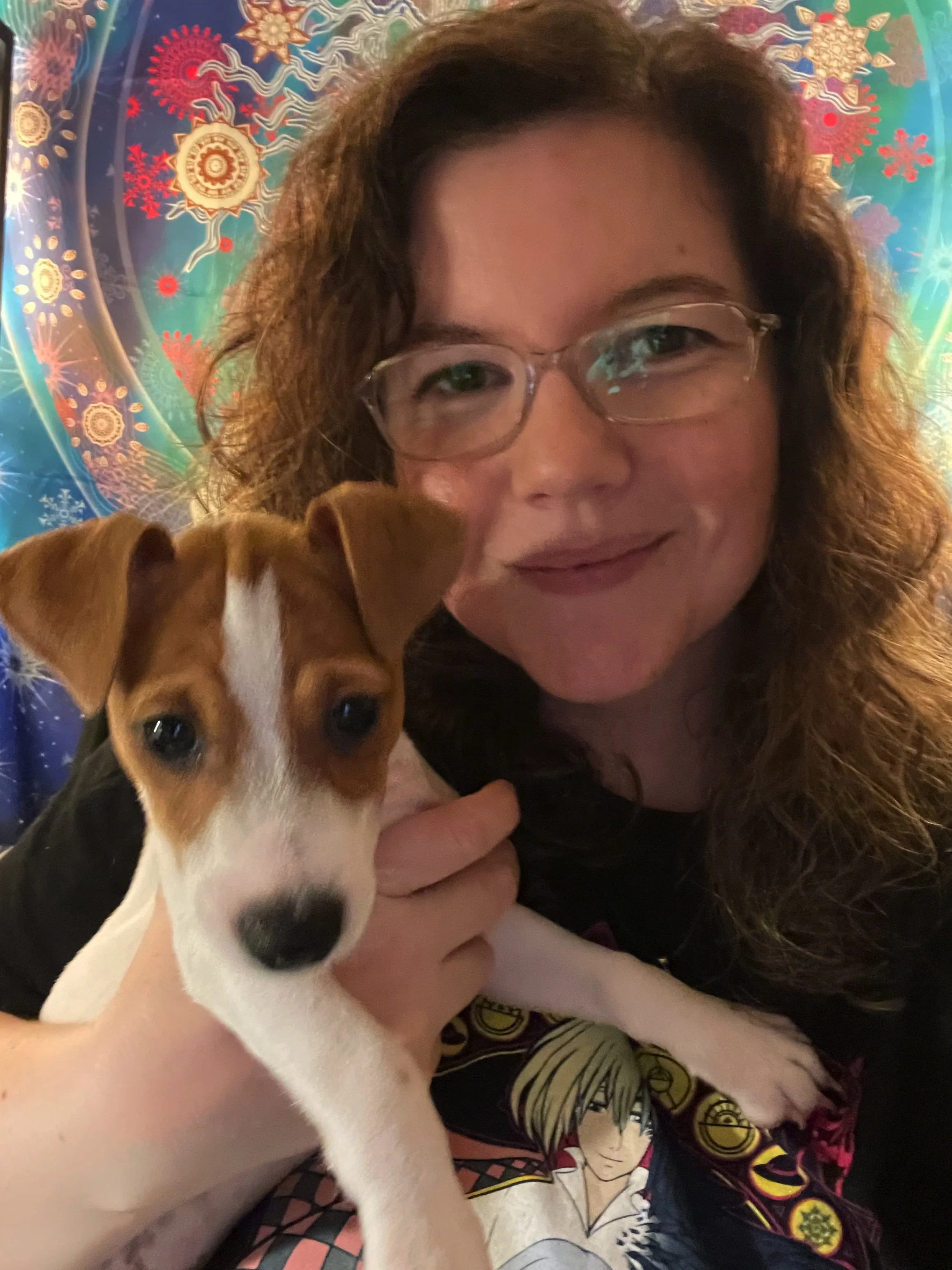 Haley and her puppy, Link