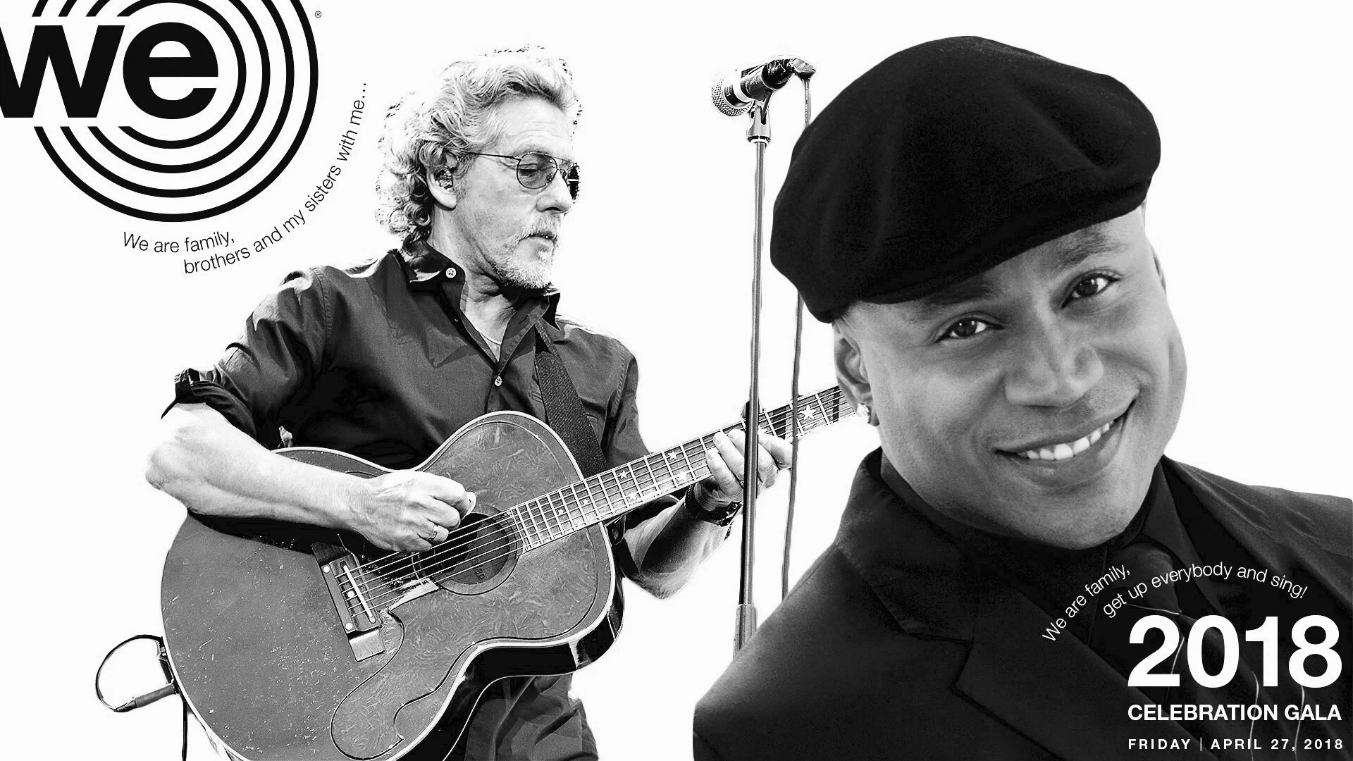 PRESS RELEASE: We Are Family Foundation to Honor Roger Daltrey CBE and LL Cool J at 2018 Celebration Gala
