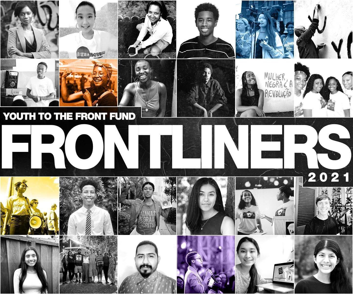 🎺 Sound the trumpets, and bear witness to this powerful FRONTLINE of organizers, mobilizers, artivists, activists, changemakers and so much more pushing transformation at all corners of our world! 
🚀Our second cohort of Youth To The Front Frontline