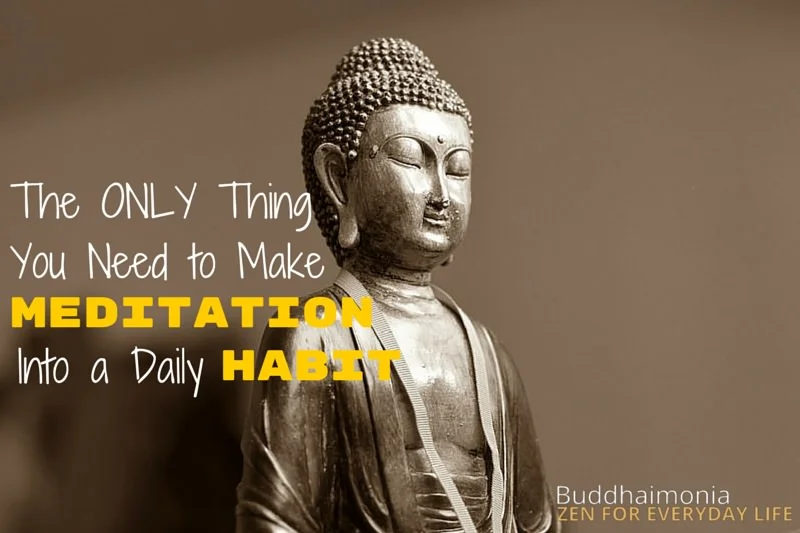 The Only Thing You Need to Make Meditation Into a Daily Habit via Buddhaimonia