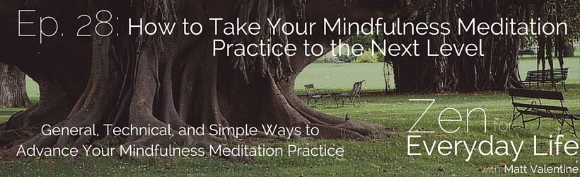 ZfEL Ep. 28: How to Take Your Mindfulness Meditation Practice to the Next Level