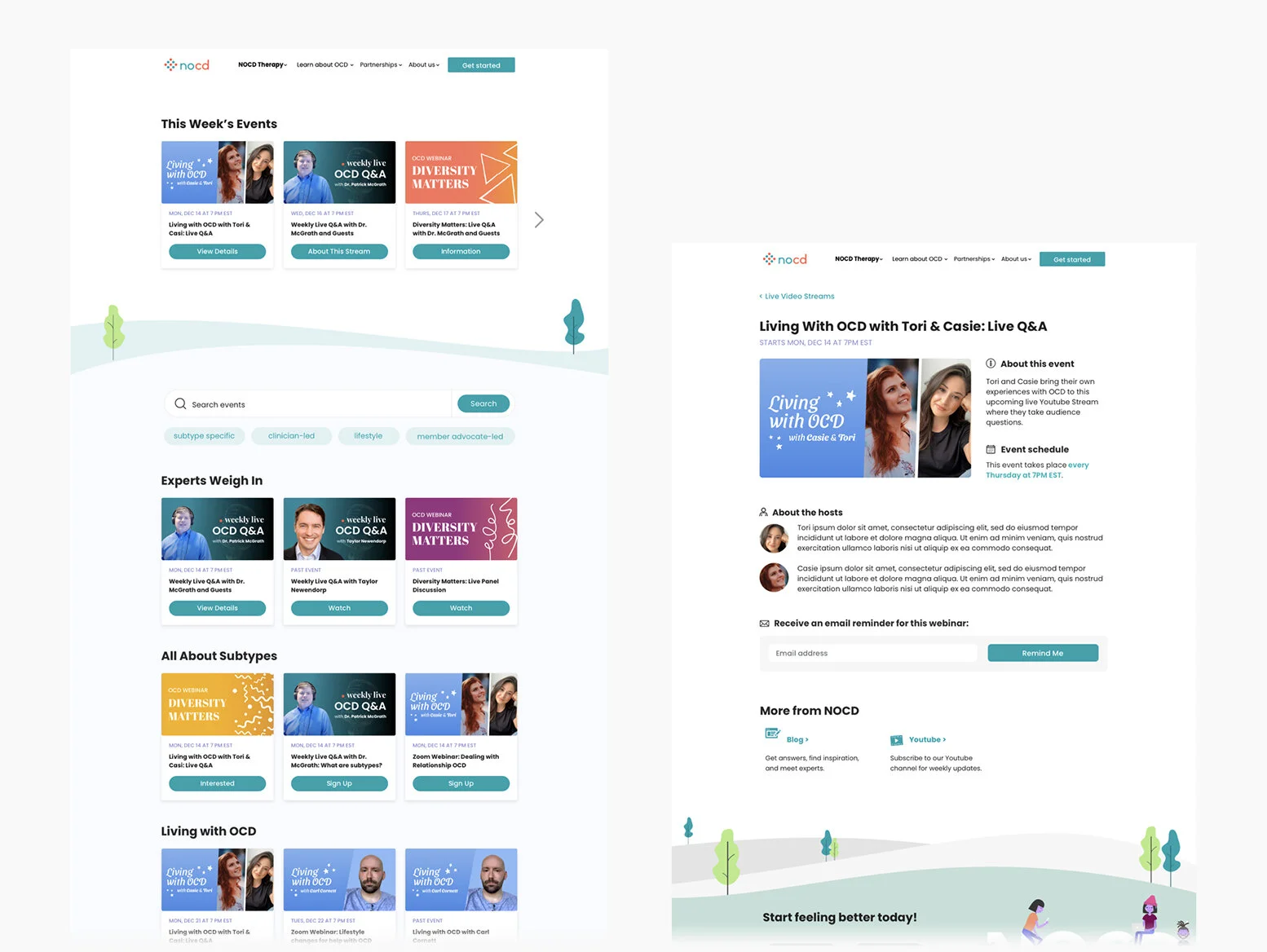 Webpage design