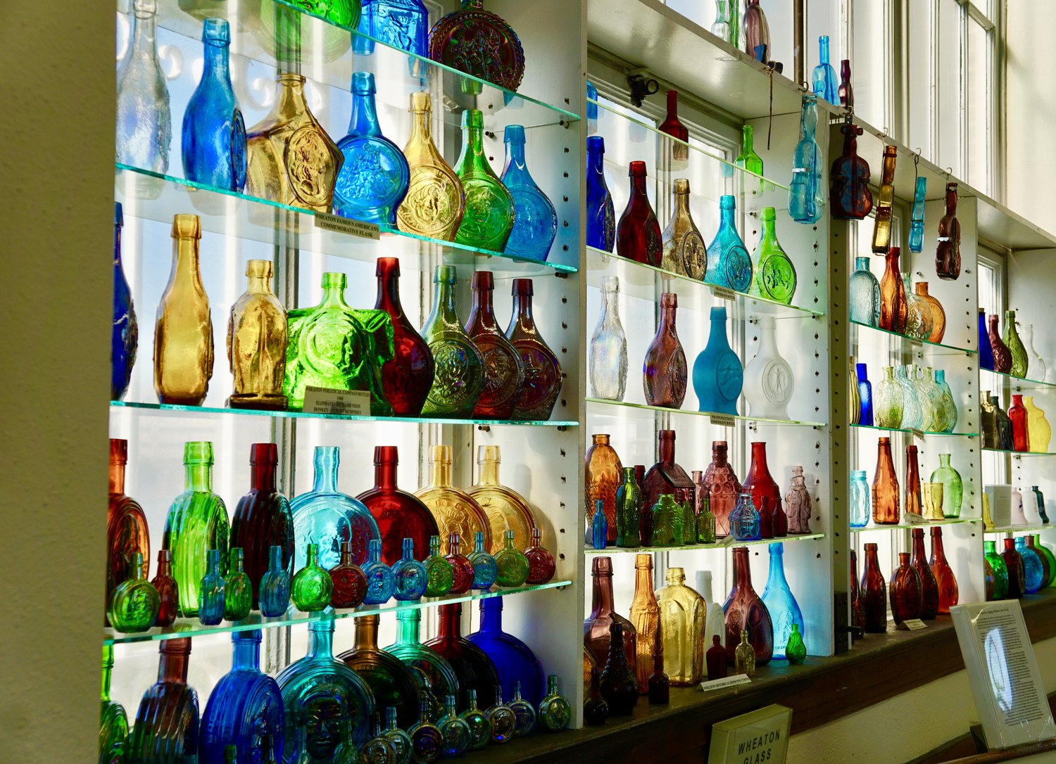 A photo of the interior of the Heritage Glass Museum.