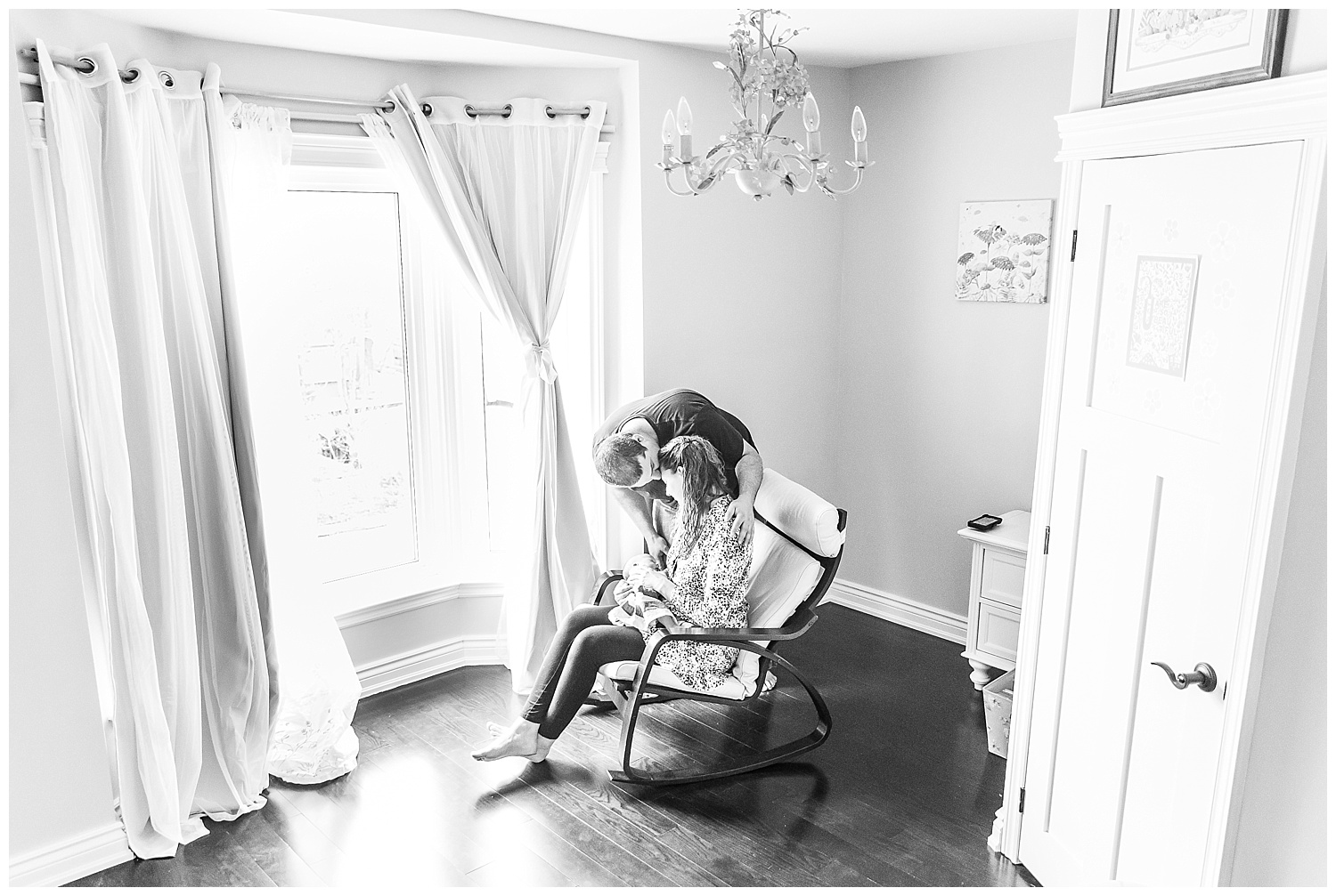 Black and White Newborn Photography Toronto
