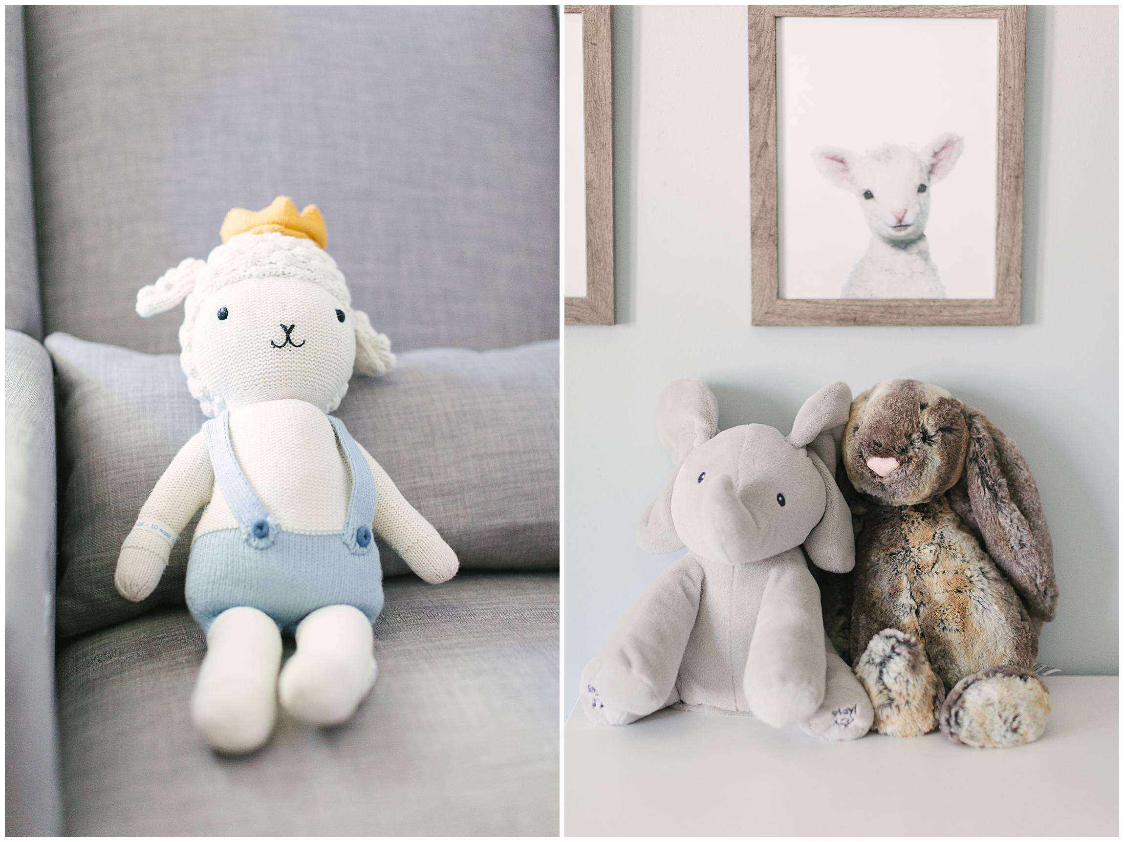Baby Stuffed Animals in Modern Nursery