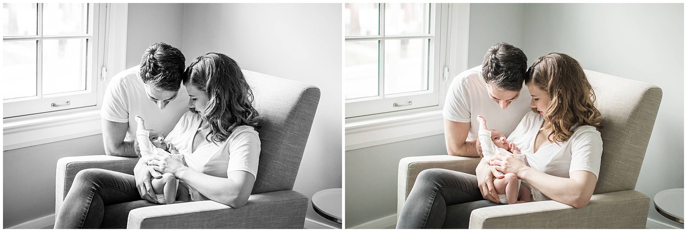 In-home newborn lifestyle Toronto photography