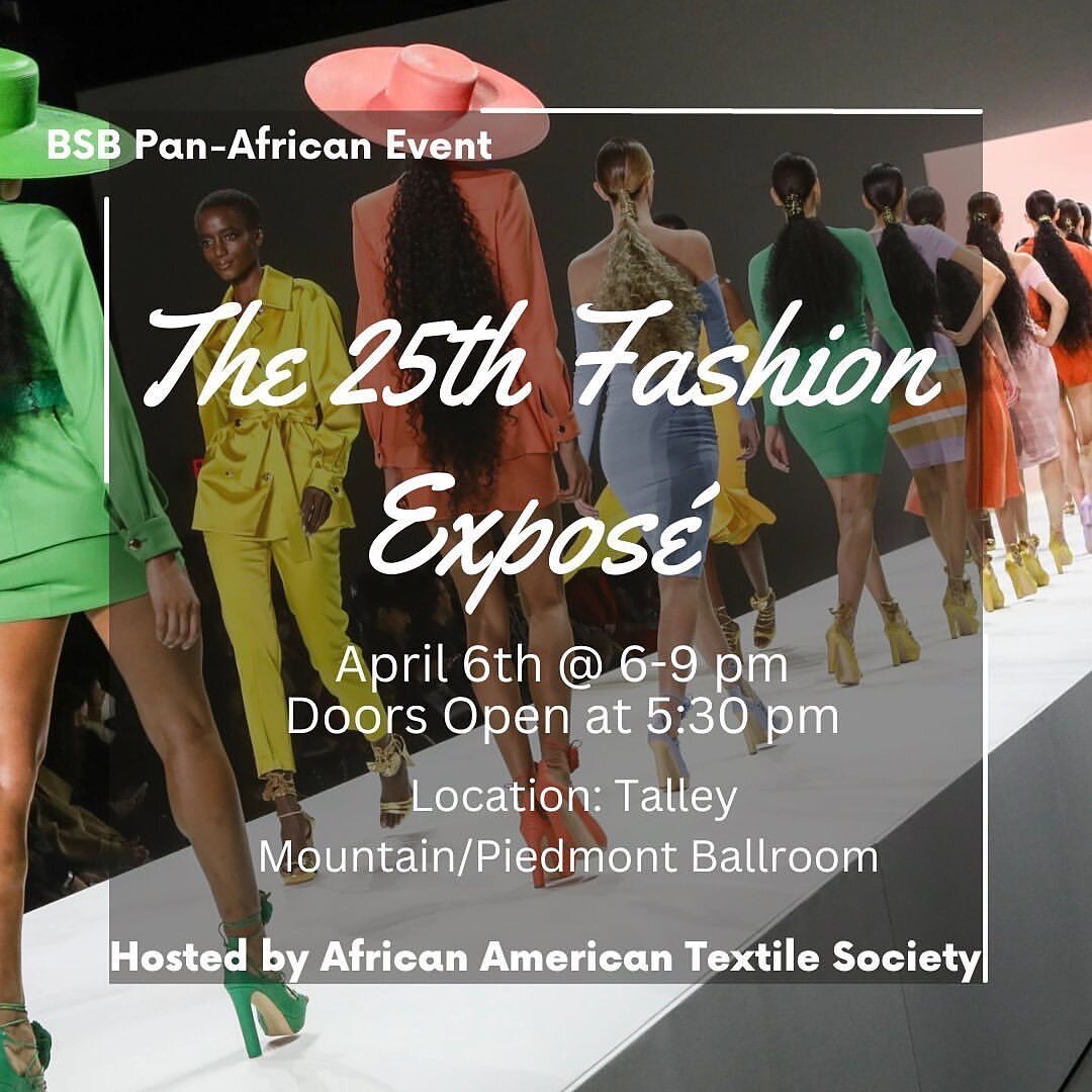 THIS WEEK! 🤩 Join @ncstate_aats for their 25th annual fashion expos&eacute; on Thursday, April 6th from 6-9 pm in Talley Student Union. The Piedmont Ballroom doors will open at 5:30 pm. 

🎟️Tickets are now live and available to purchase in @ncstate