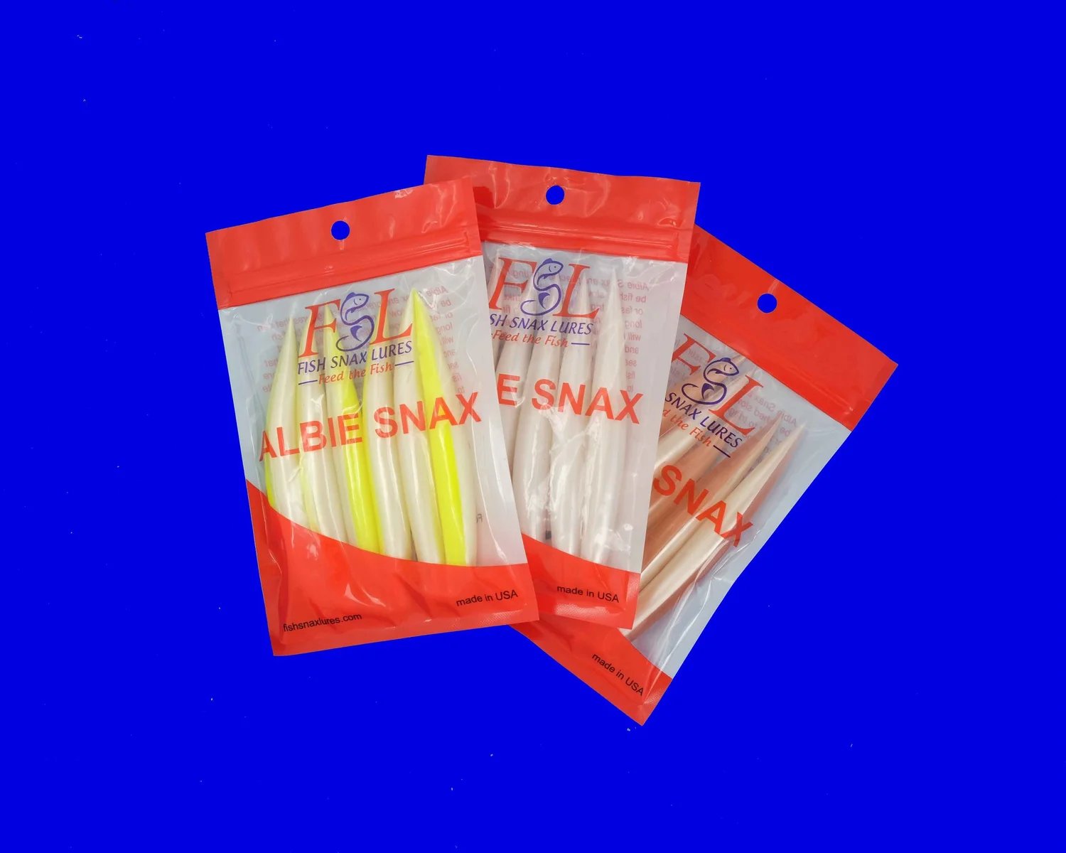 Albie Snax 6 Pack Fish Snax Lures Albie Snax 6 Pack Fish Snax Lures