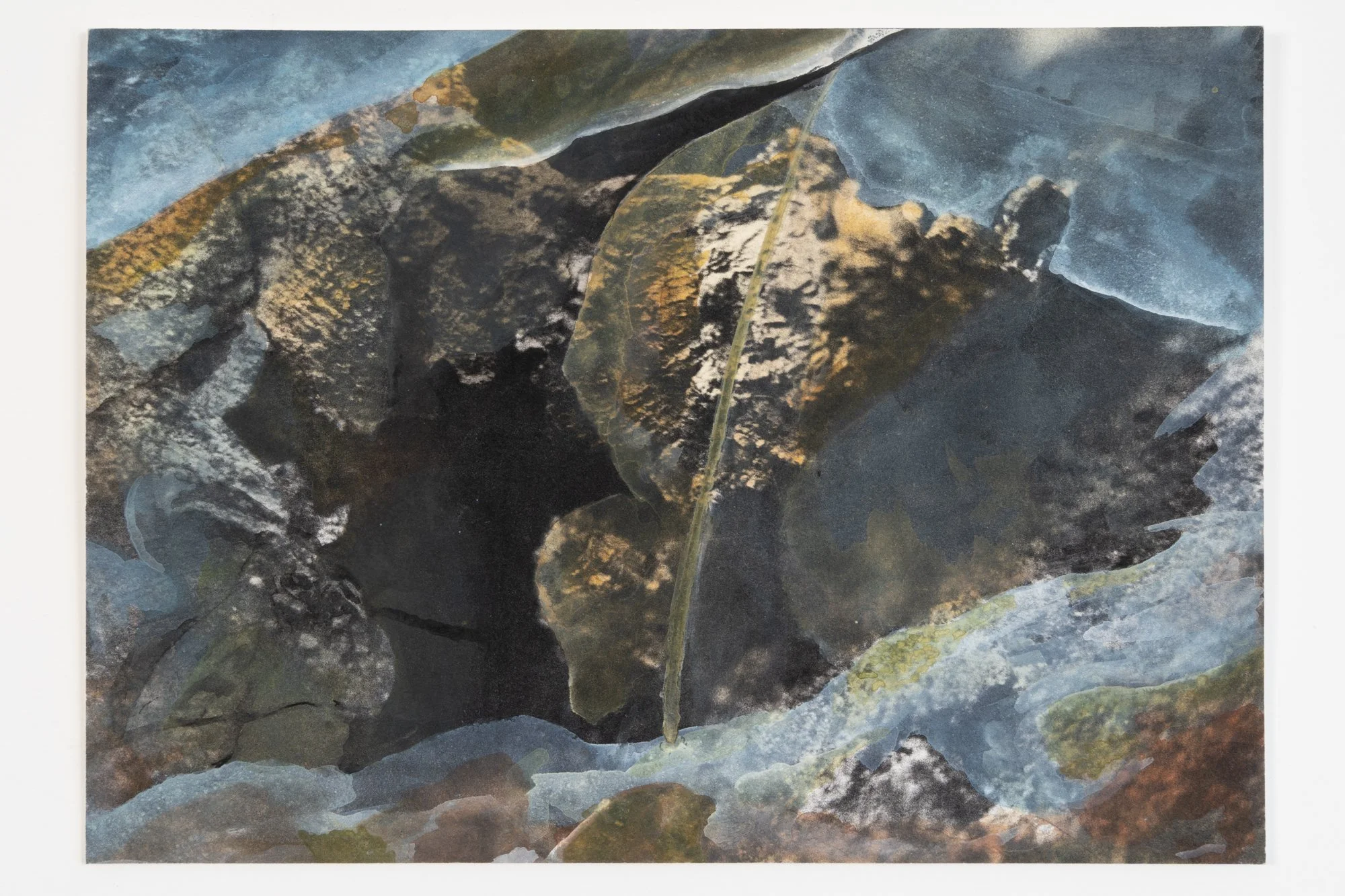 Winter Cave, 2023,
Watercolor on photogravure,
6.75" x 9.5"