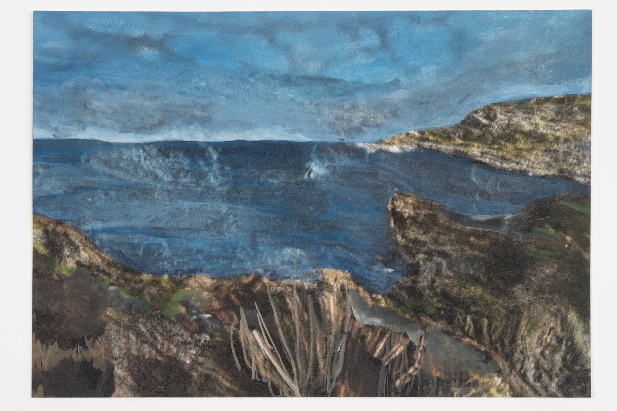 Water Ruins, 2023,
Watercolor on photogravure,
6.5" x 9.5"