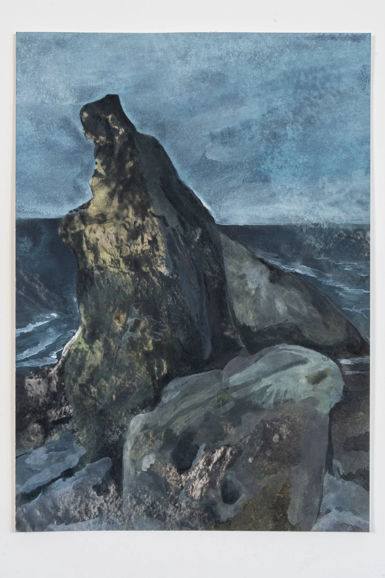 Lagoon, 2023,
Watercolor on photogravure,
9.5" x 6.75"