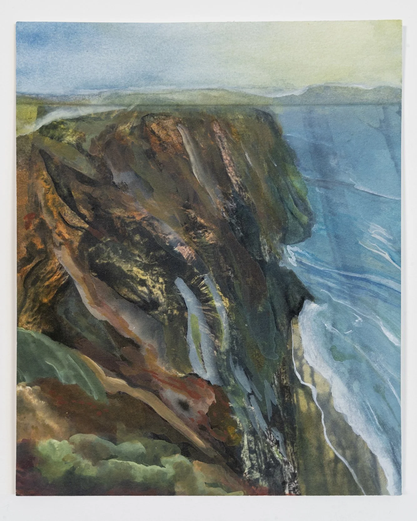 Falling Point, 2023,
Watercolor on photogravure,
8 ⅕” x 6 ⅞” 