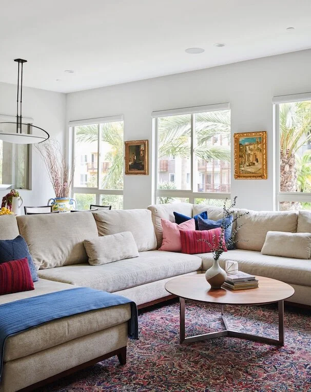 Julia Adele Design project for a home with a white dog. Photo copyright: Julia Adele Design.