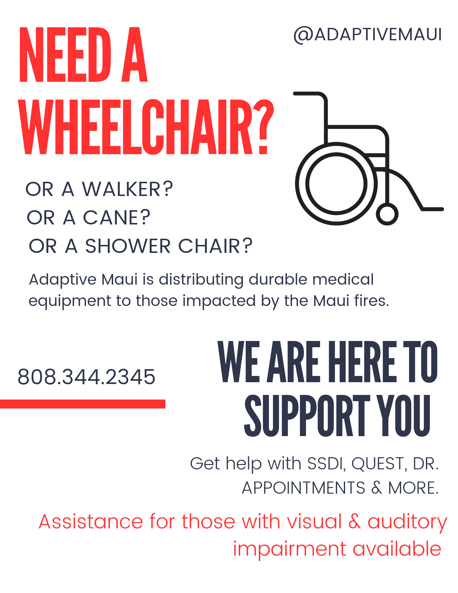 Need a wheelchair?