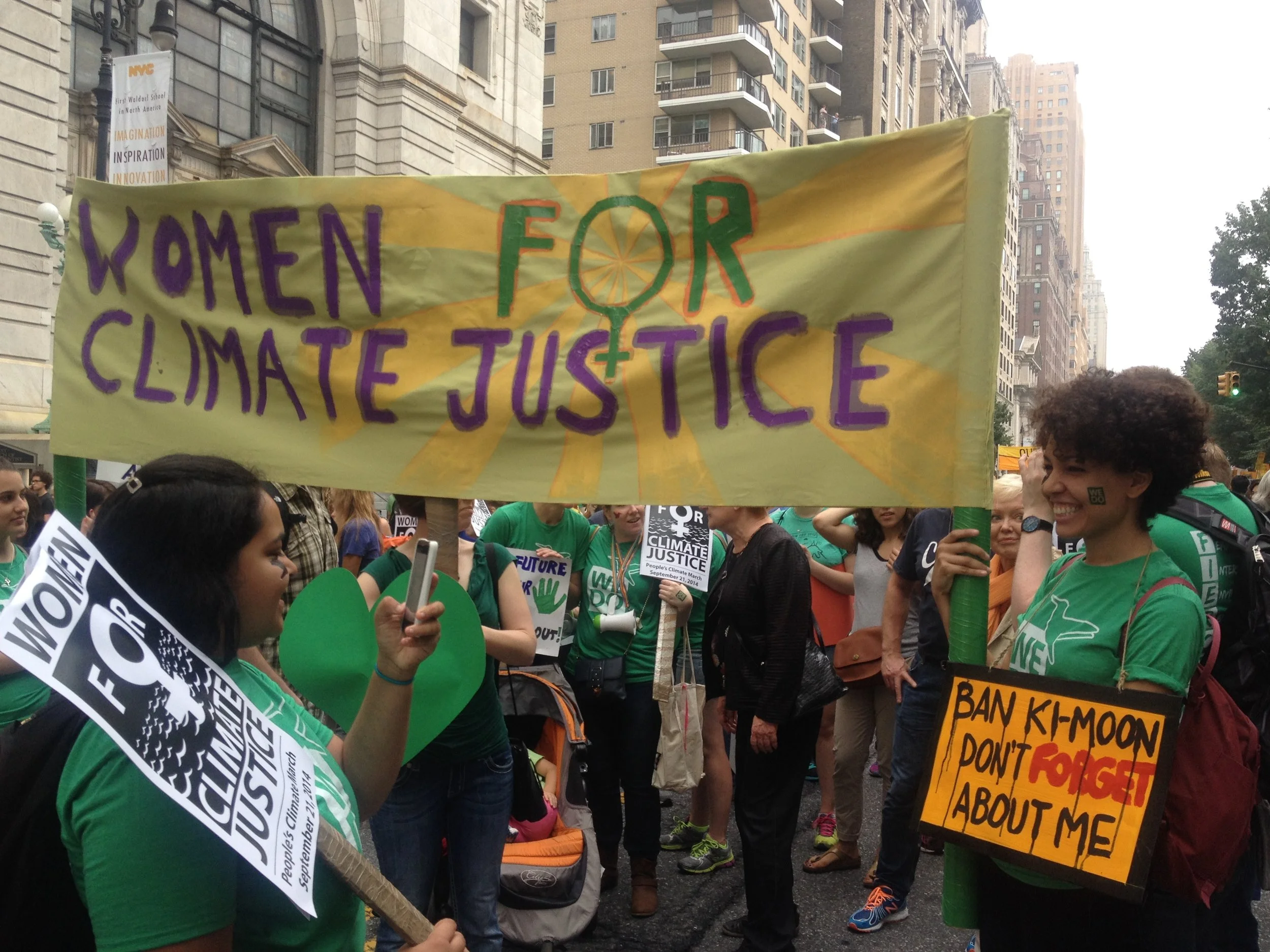Image credit: Julie Gorecki. Image source: The Feminist Wire, <http://www.thefeministwire.com/2014/09/climate-justice-without-gender-justice-women-forefront-peoples-climate-march/>.
