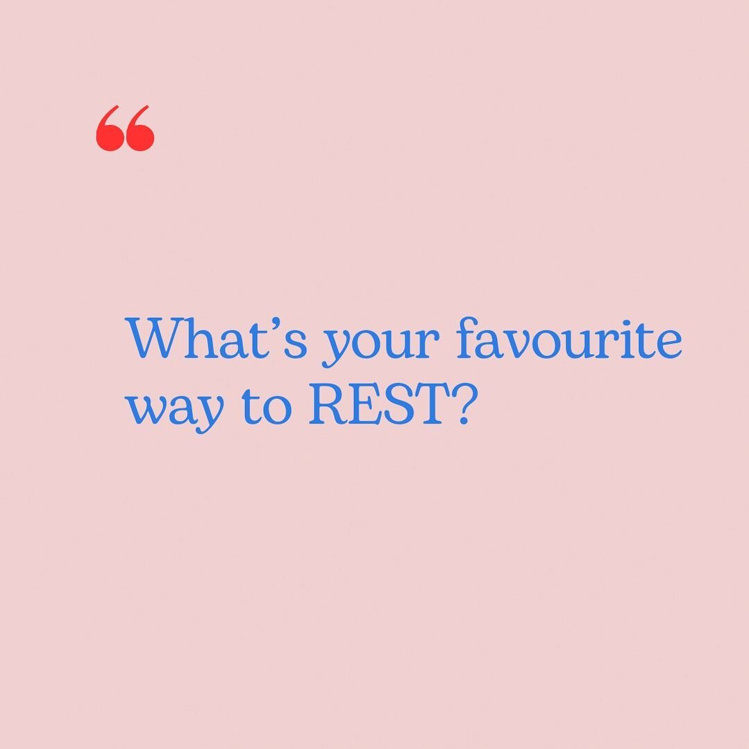 Shamelessly mining my community for a story once again&hellip; I&rsquo;d love to know how you rest - what are the activities and practices you do to help yourself feel physically, mentally and otherwise fully rested? How often does that happen? I&rsq