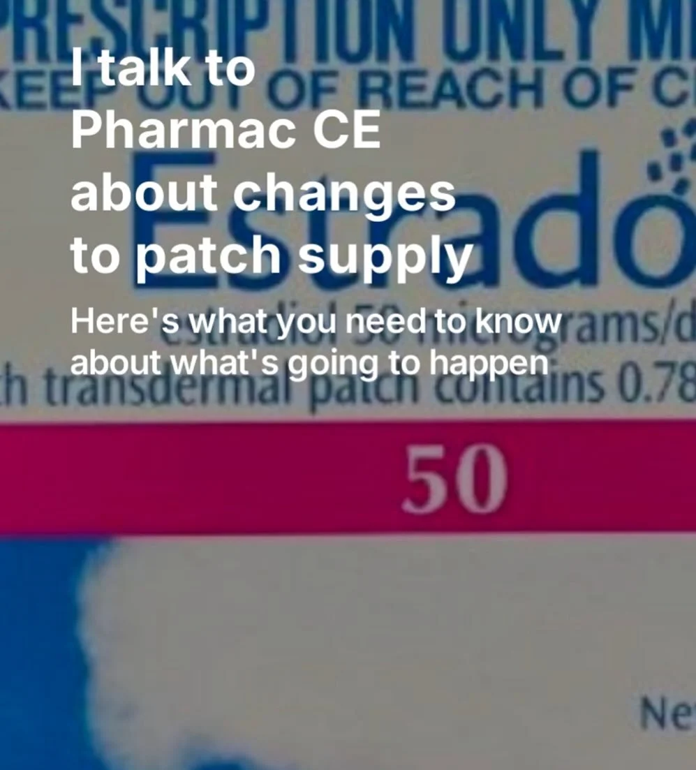 So - in the wake of the decision announced yesterday by Pharmac, that they would be changing the funded brand of Estradiol patch to the Mylan brand, there has been quite a backlash. There&rsquo;s been commentary all over the socials and in the media 