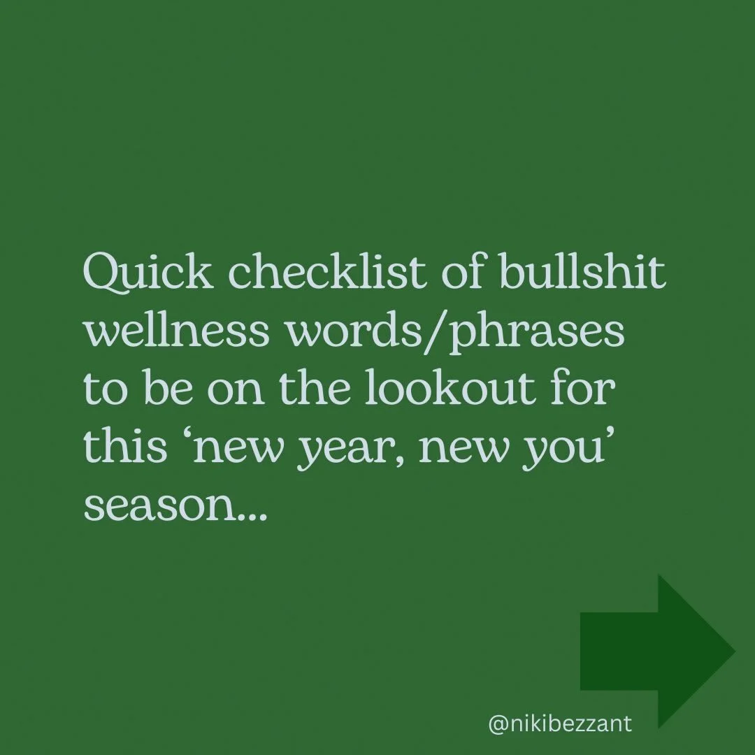 It&rsquo;s that time of year again&hellip; you know it: the time you&rsquo;re going to get a WHOLE lot more marketing in your face trying to tell you that you&rsquo;re doing everything health - and definitely everything peri/menopause - wrong, and yo