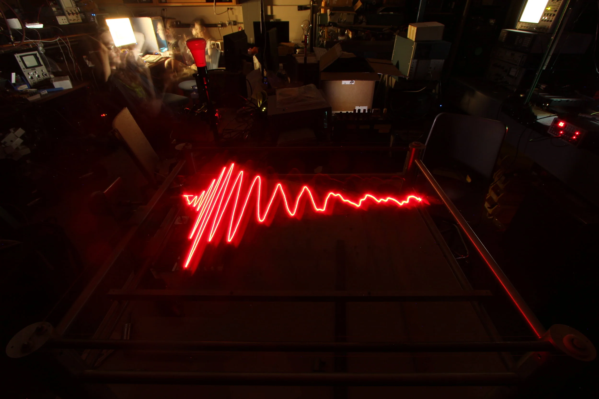 2D visualization of gravitational wave data (cleaned data)
