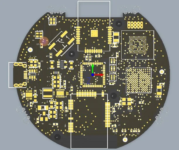 6 layer PCB designed for the device