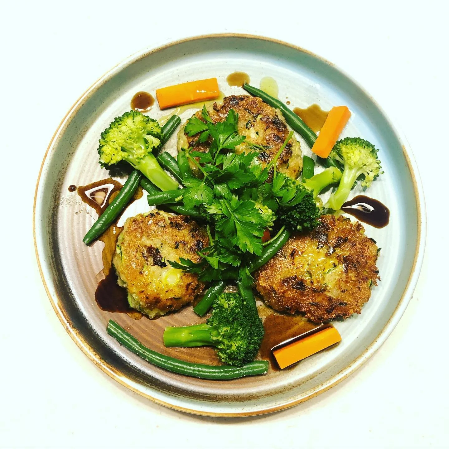 Quinoa Patties with Bone Broth