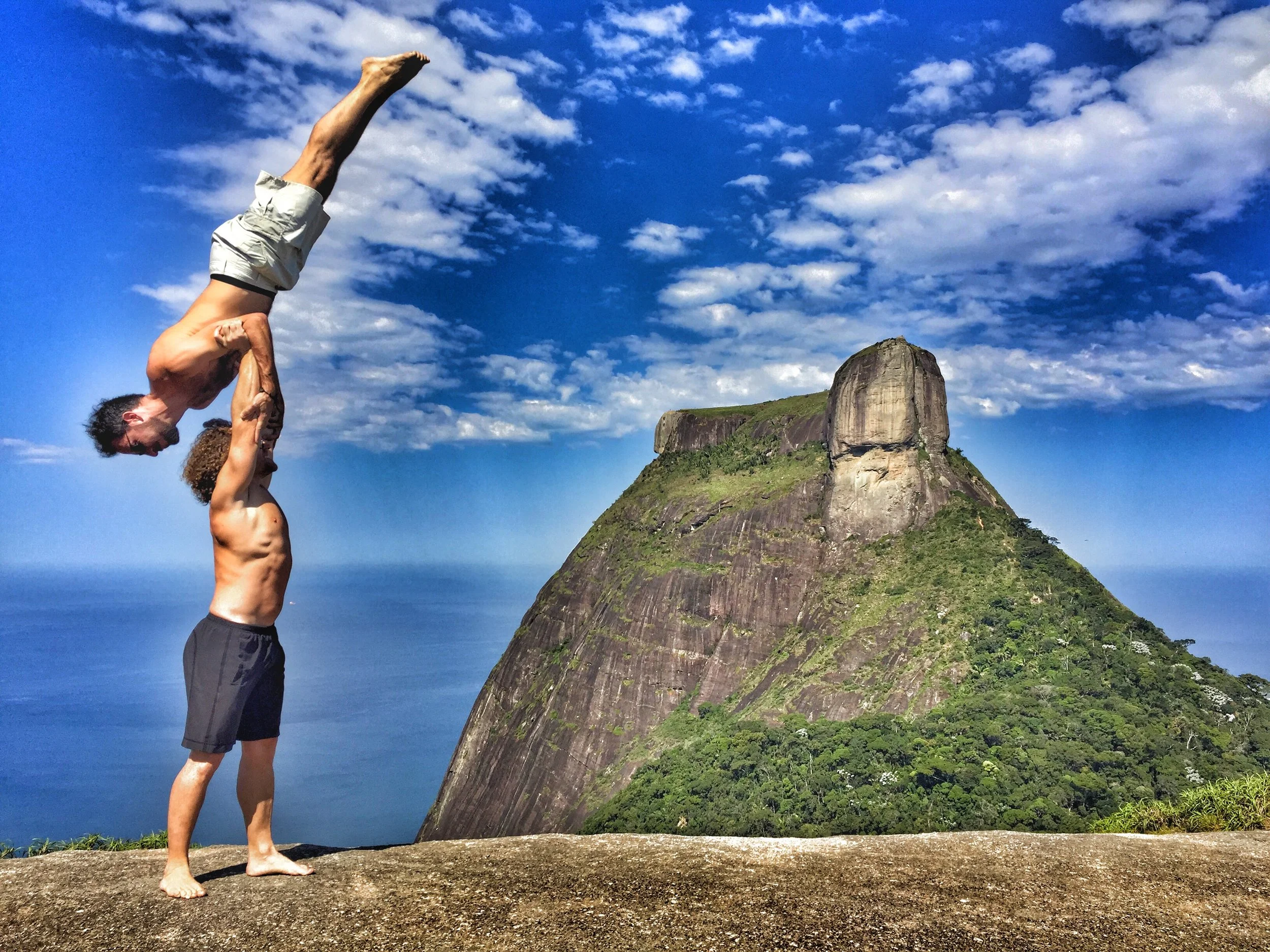 AcroYoga at the top