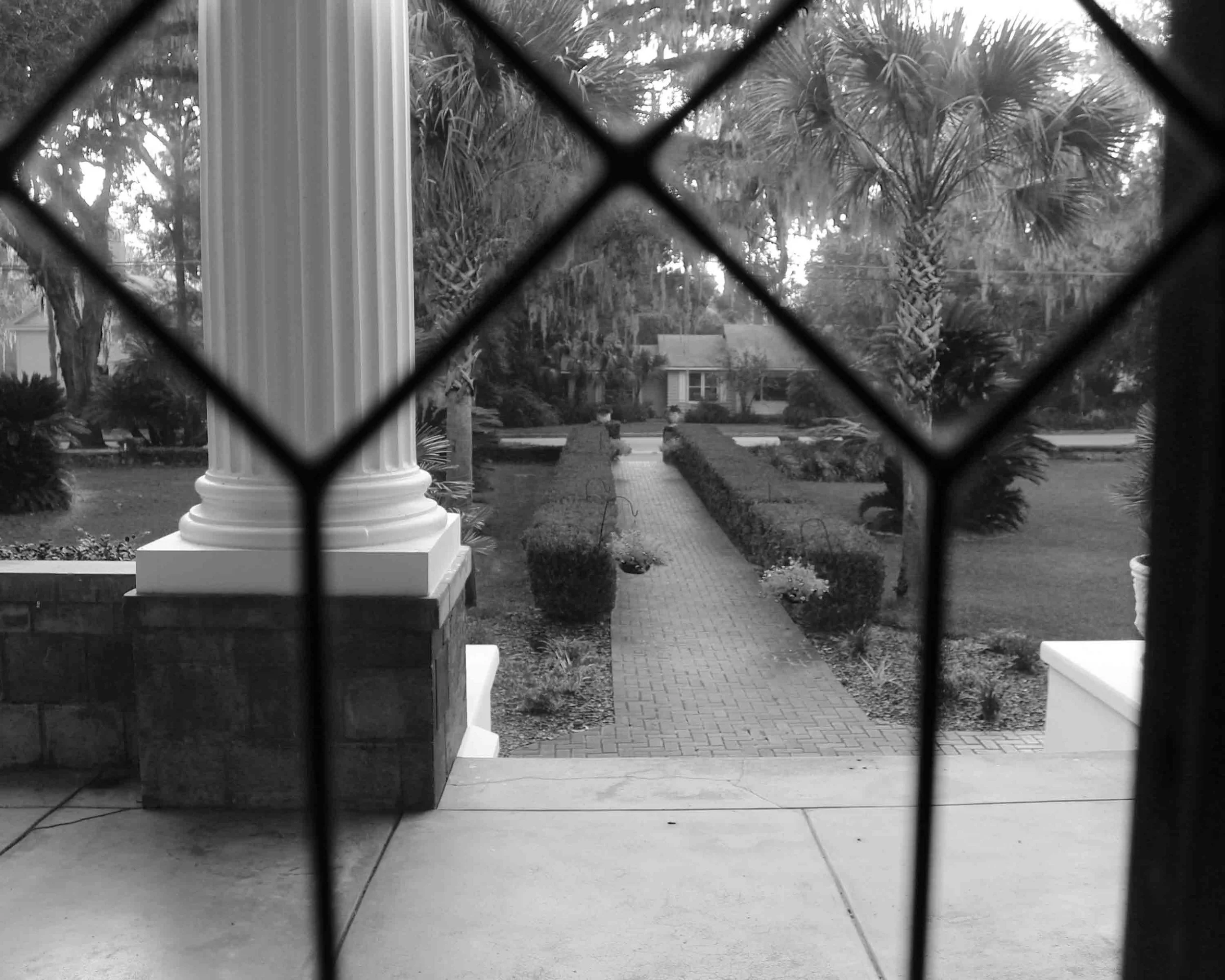 With a front door view like this, it is easy to feel like you have been transported to the slow paced Florida life of the early 1900's.