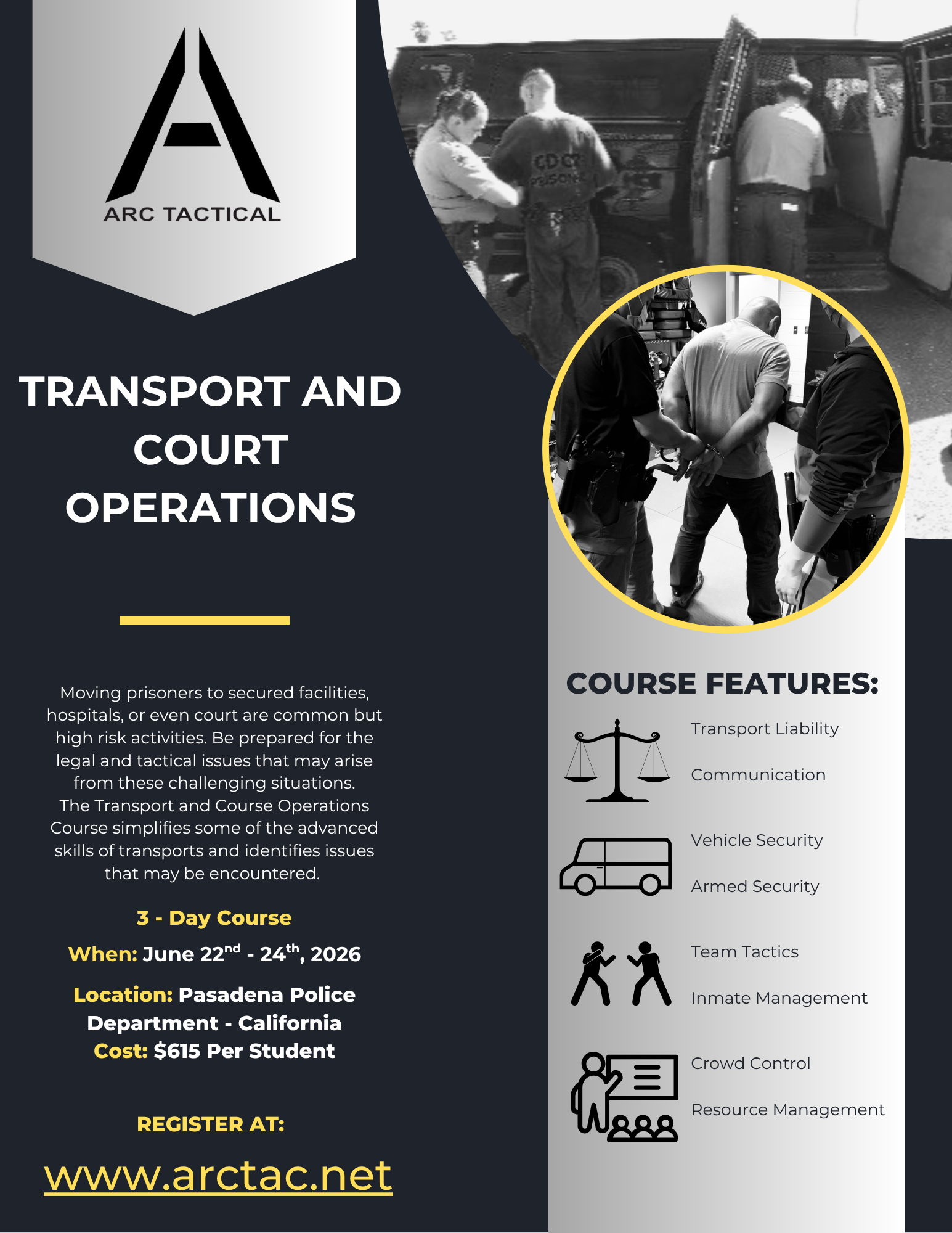 California - Transport and Court Operations Course