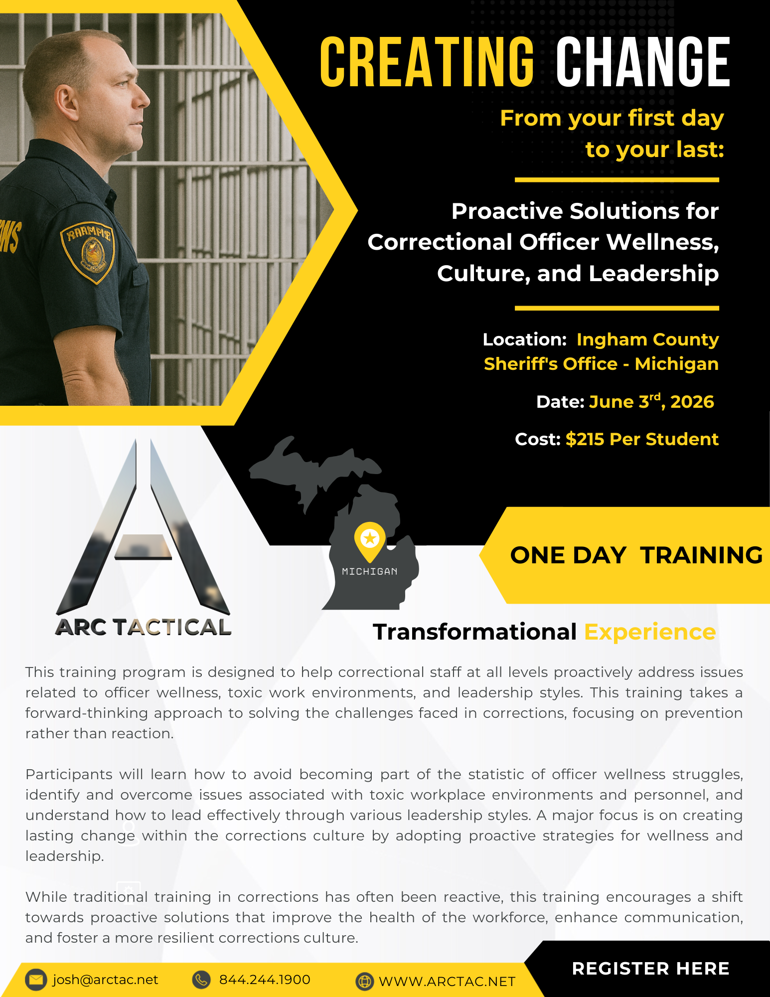 Michigan - Creating Change In Correctional Organization