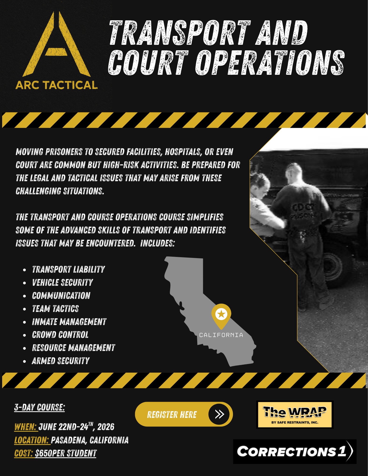 California - Transport and Court Operations Course