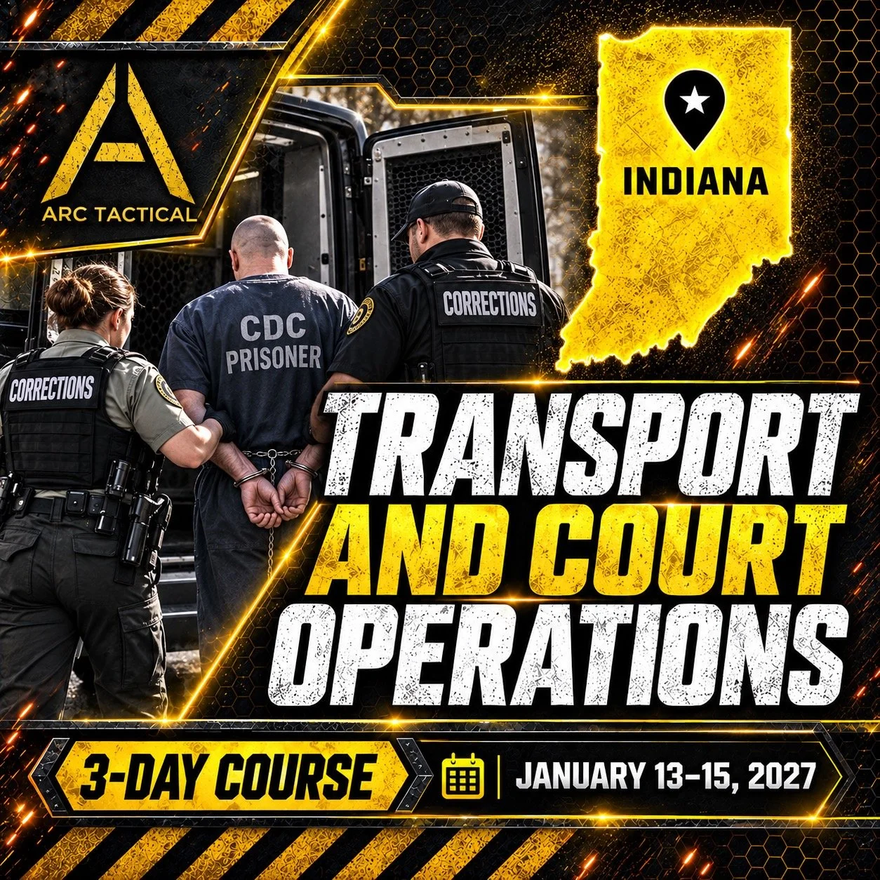 January 13 - 15, 2027 - Indiana - Transport and Court Operations Course