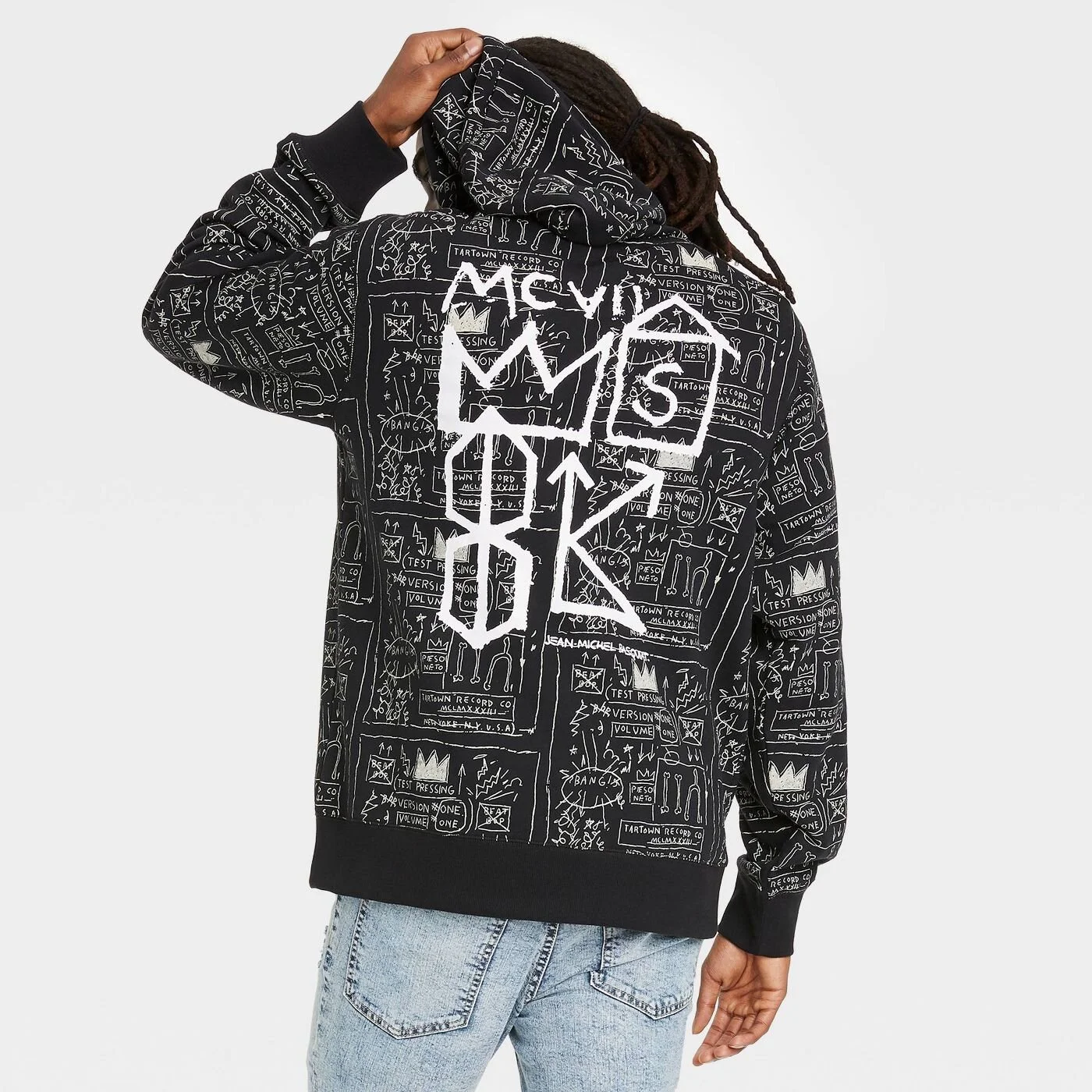 Basquiat All Over Print Pullover Hoodie
