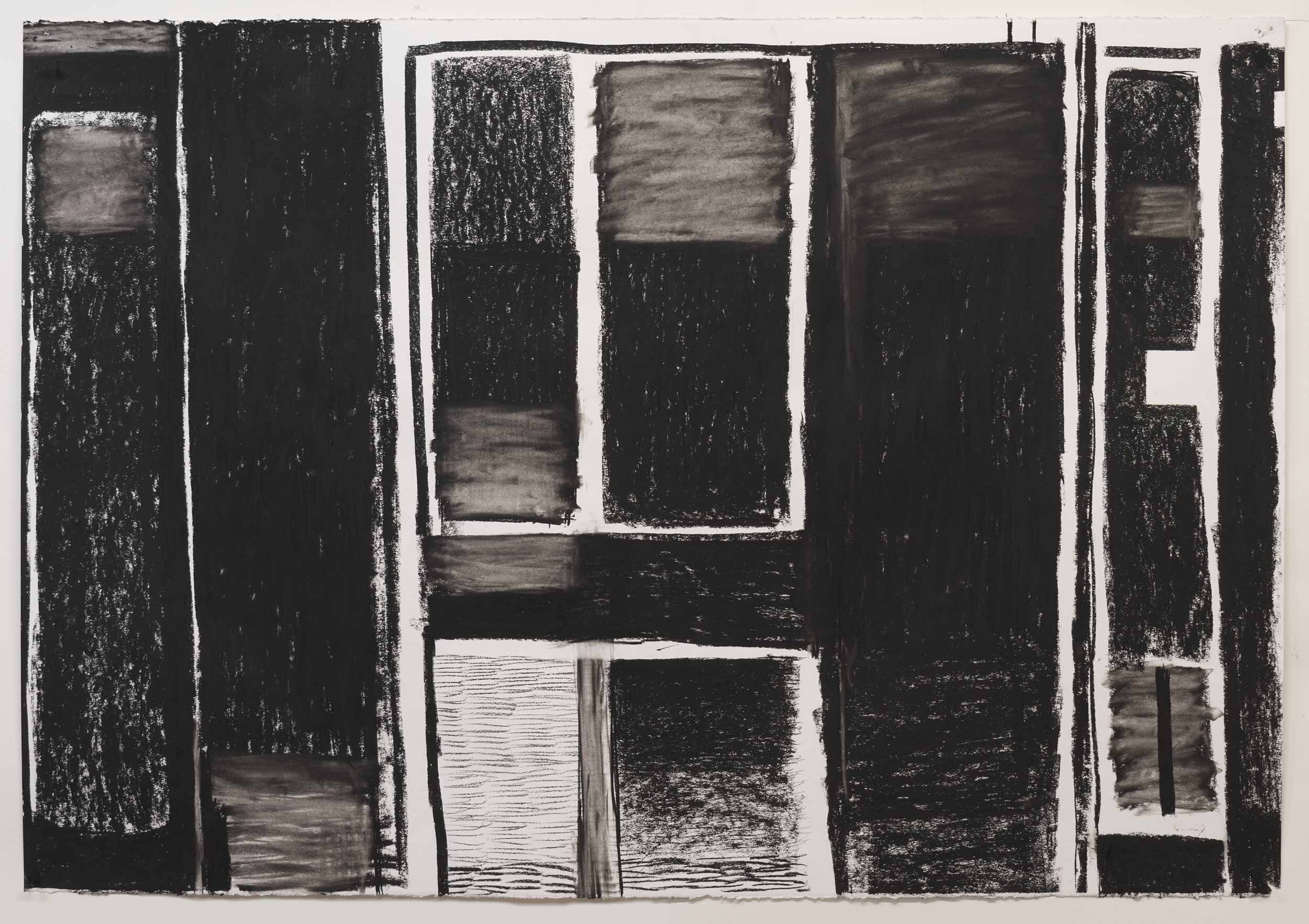   charcoal on paper, 30 x 43, 2021  