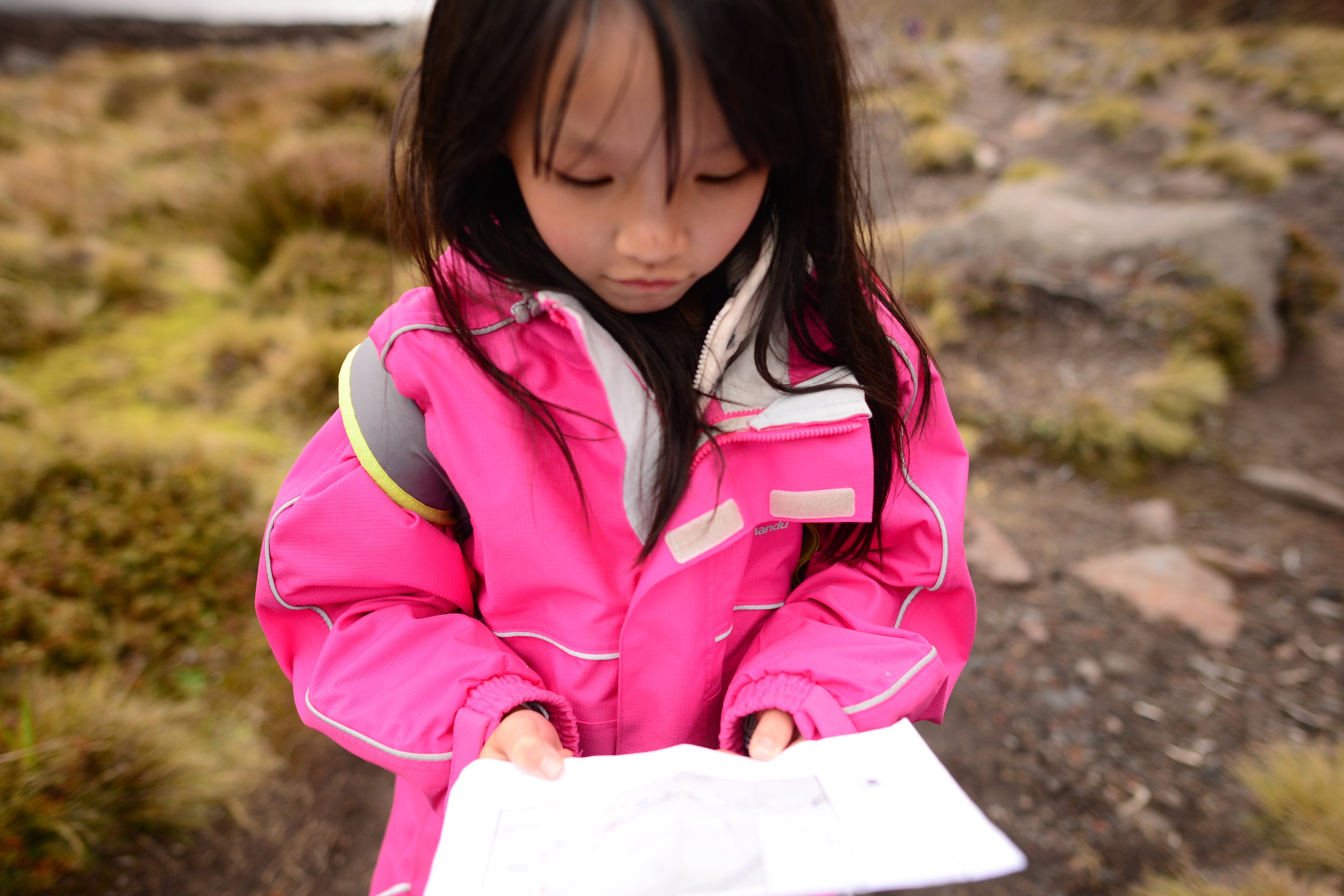 Summer was team leader for the day of the hike and was holding onto the map to ensure we didn't go astray :)
