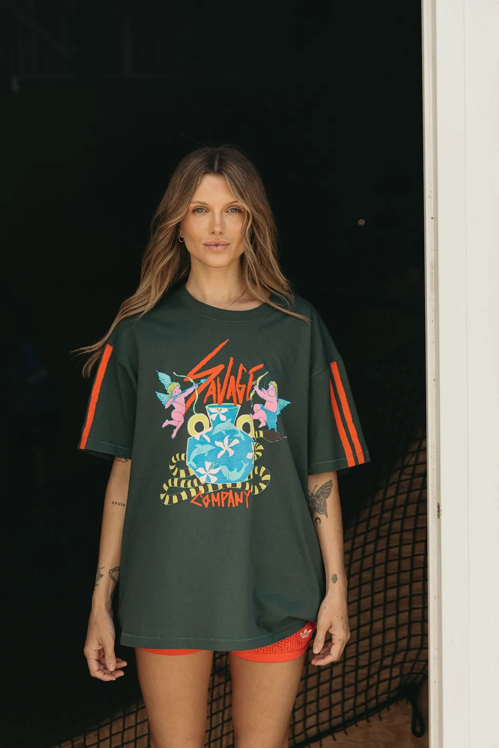 TK Savage Company Green Adult Oversized Tee.jpg