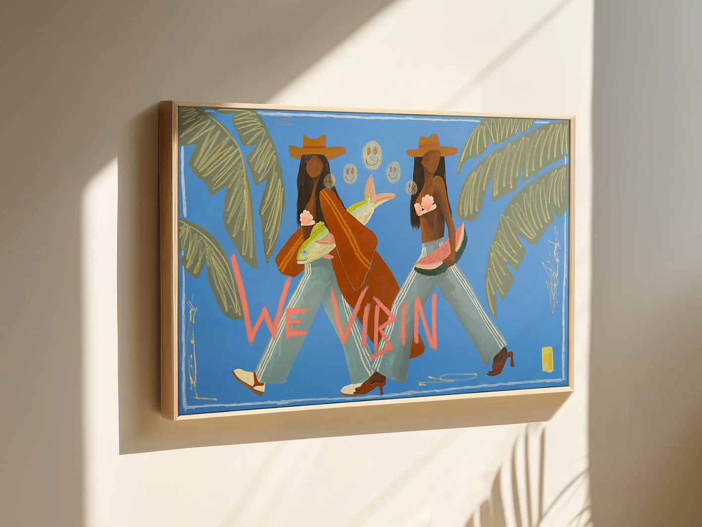 WE VIBIN' CANVAS PRINT