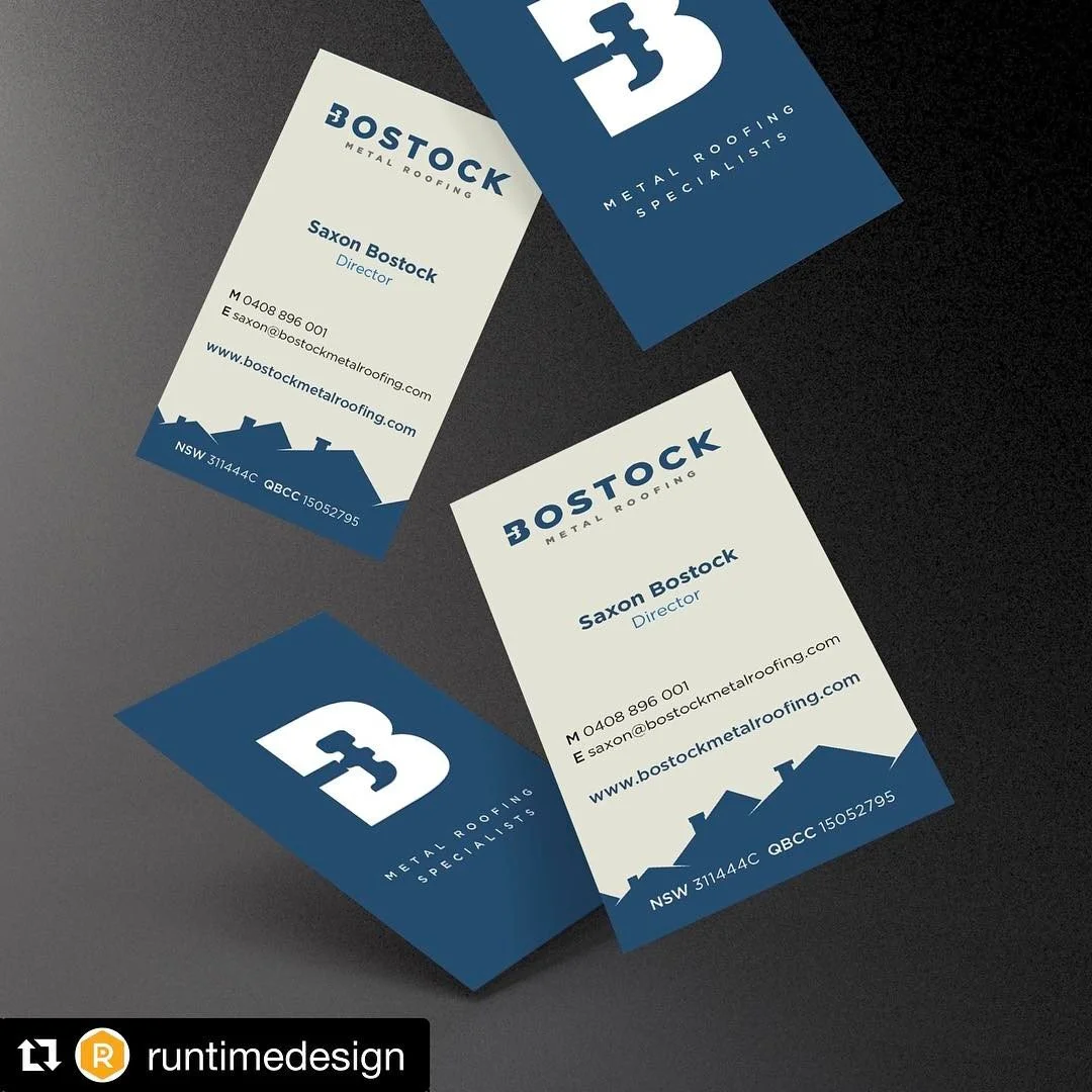 We couldn't be happier with our new #logo, and all the #design work by the brilliant team at @runtimedesign ⚡️😁
.
.
#Repost @runtimedesign (@get_repost)
・・・
Bostock Metal Roofing - Logo Design, Business Cards, Ute Signage. Design was a key element f