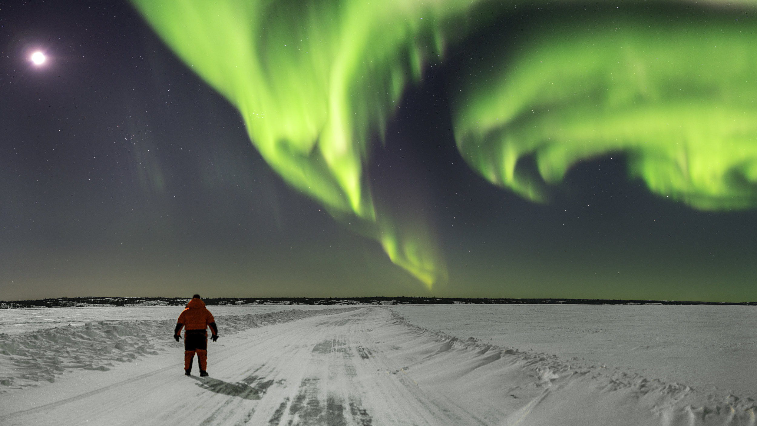 Aurora by Moonlight