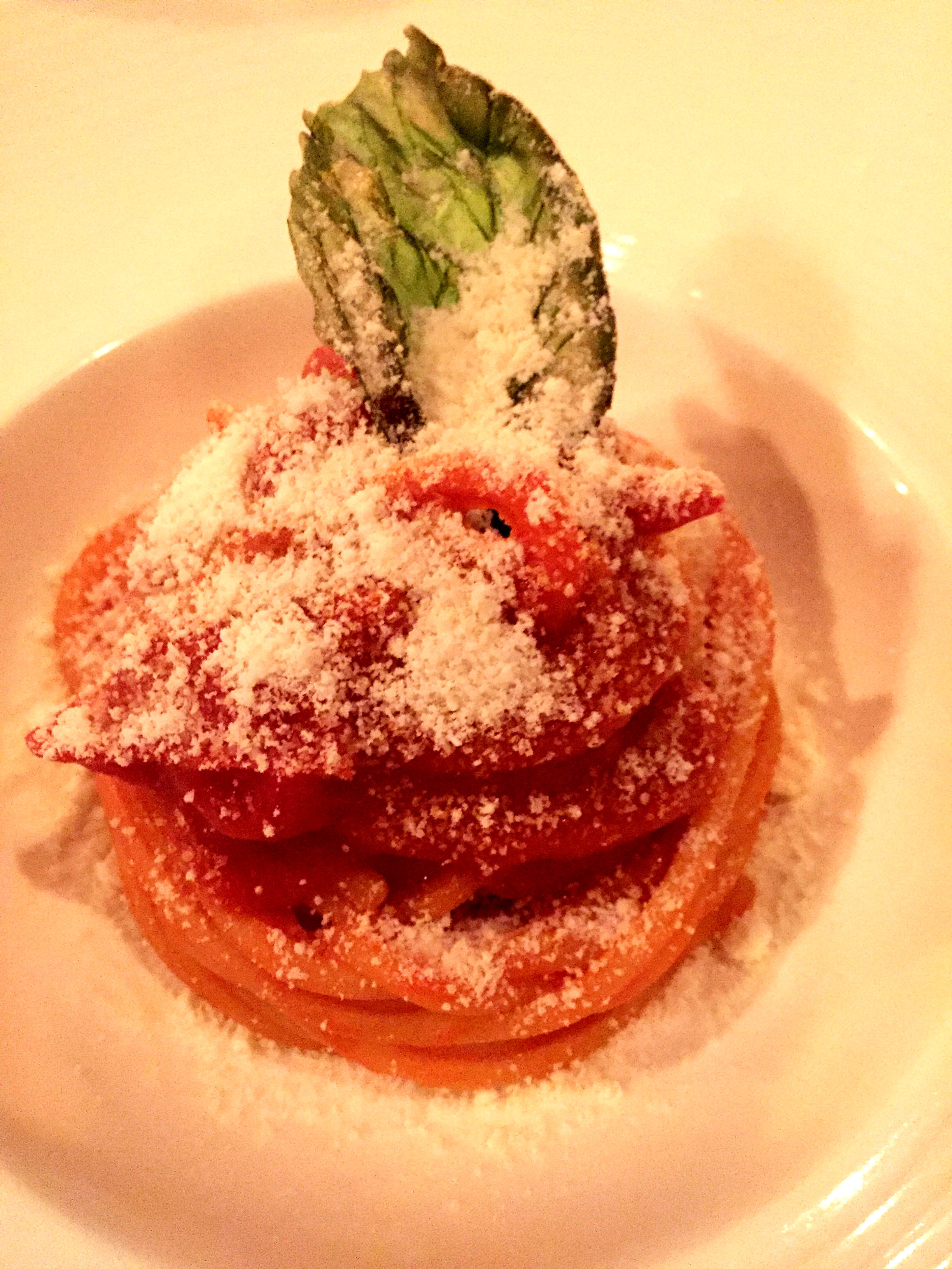 Cherry Tomato Spaghetti with Parmigiano Reggiano