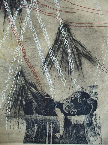 Detail, The Earth and Almost Dreamed Bedouin Woman 