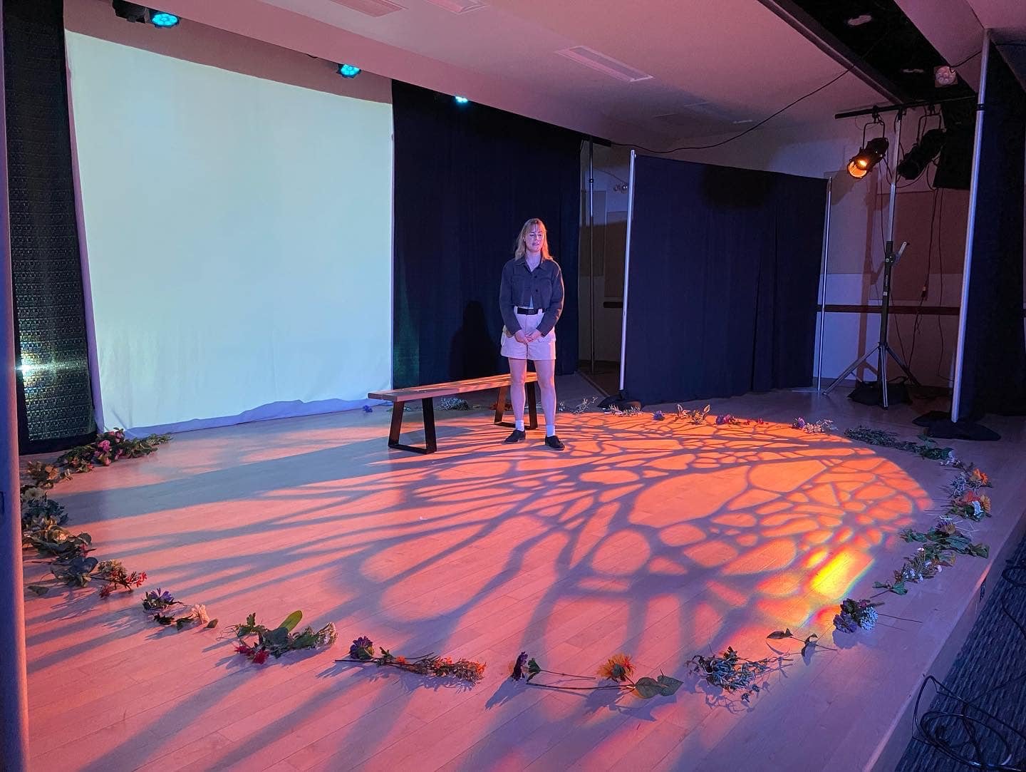 Iphigenia by Liam Salmon | Workshop | Directed by Andrew Ritchie | Lighting Design by Ami Farrow | Ensemble featuring Angie Bustos, Emma Ryan, & Autumn Strom