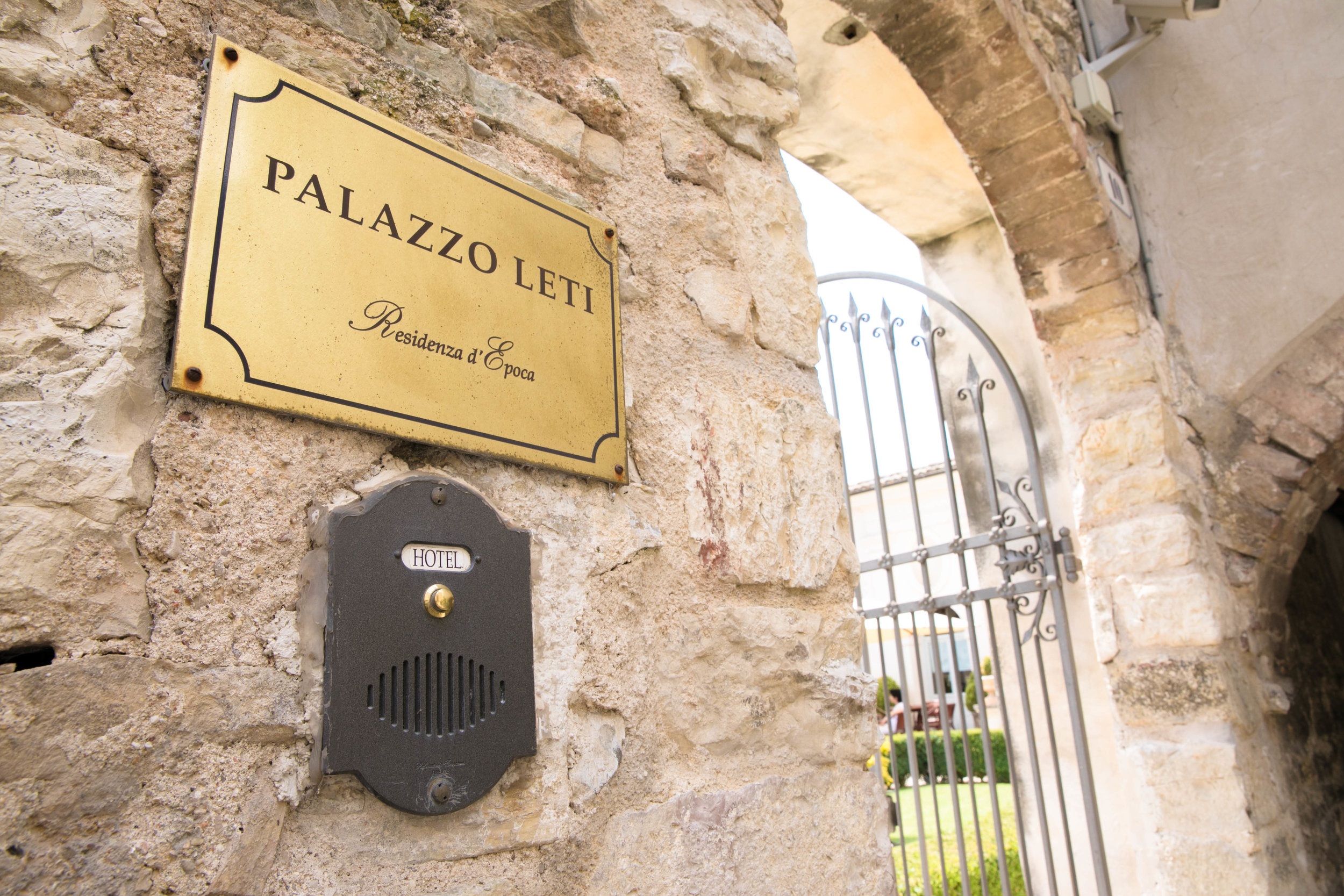 Palazzo Leti, Spoleto, Italy entrance