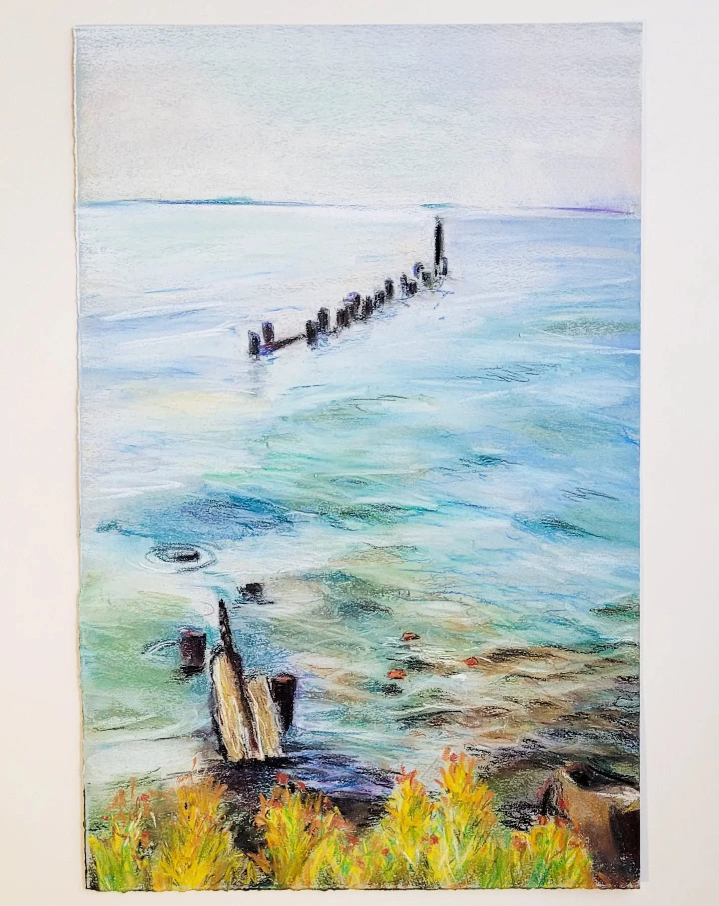 A small selection of water and rocks I've painted over the last 5 years or so. I get like this every time I finish a landscape - looking back at all the places I've been and all the reasons someone else had to wait for me to take a quick photo of a p