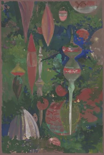Long Dazzlers, gouache 21" x 17" framed, $850