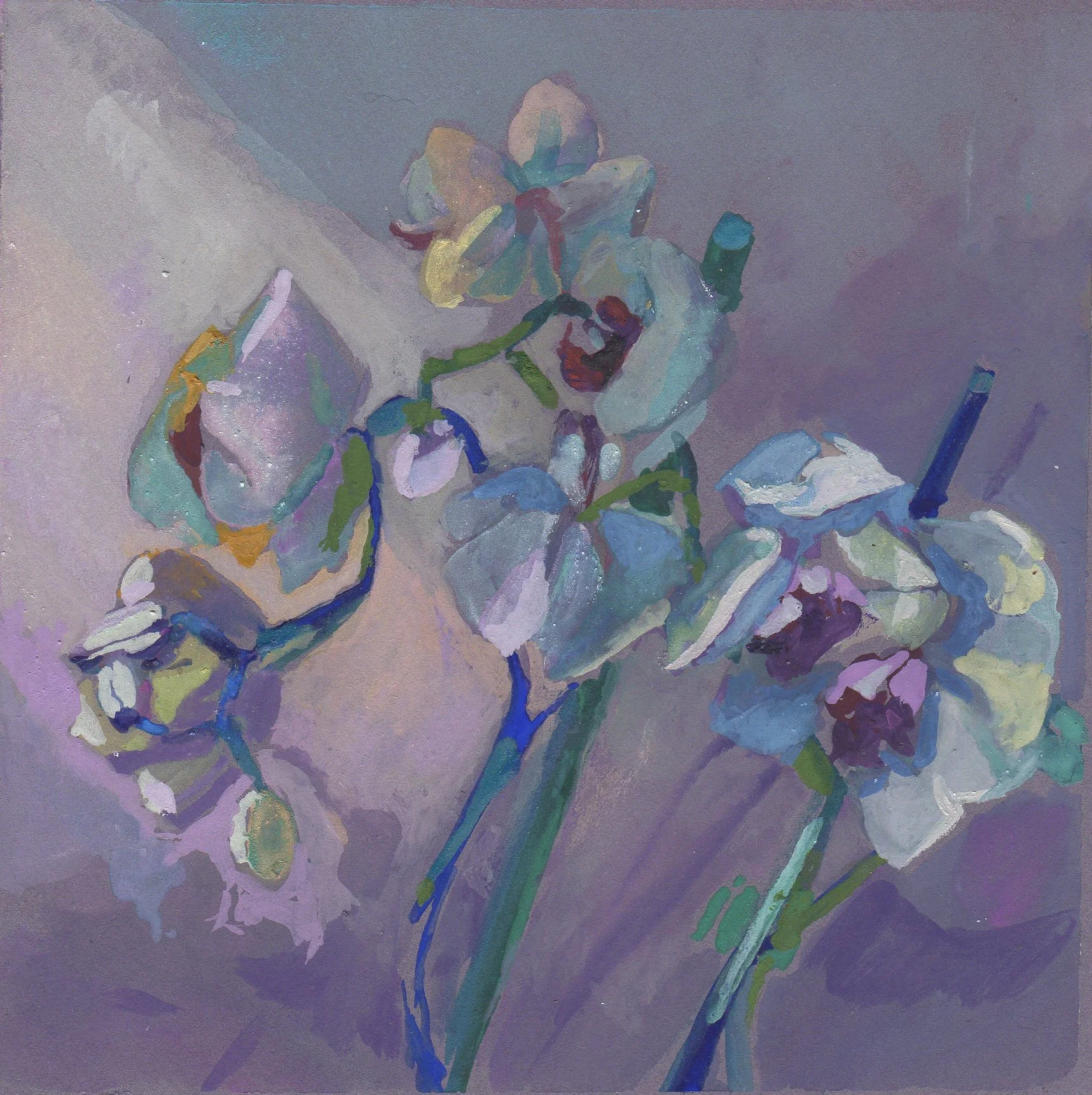 White Light, gouache 10" x 10" framed, $475