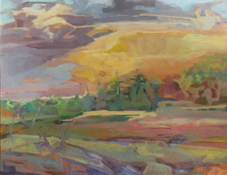Cape Neddick Thunder Storm, oil 15" x 19" framed $800