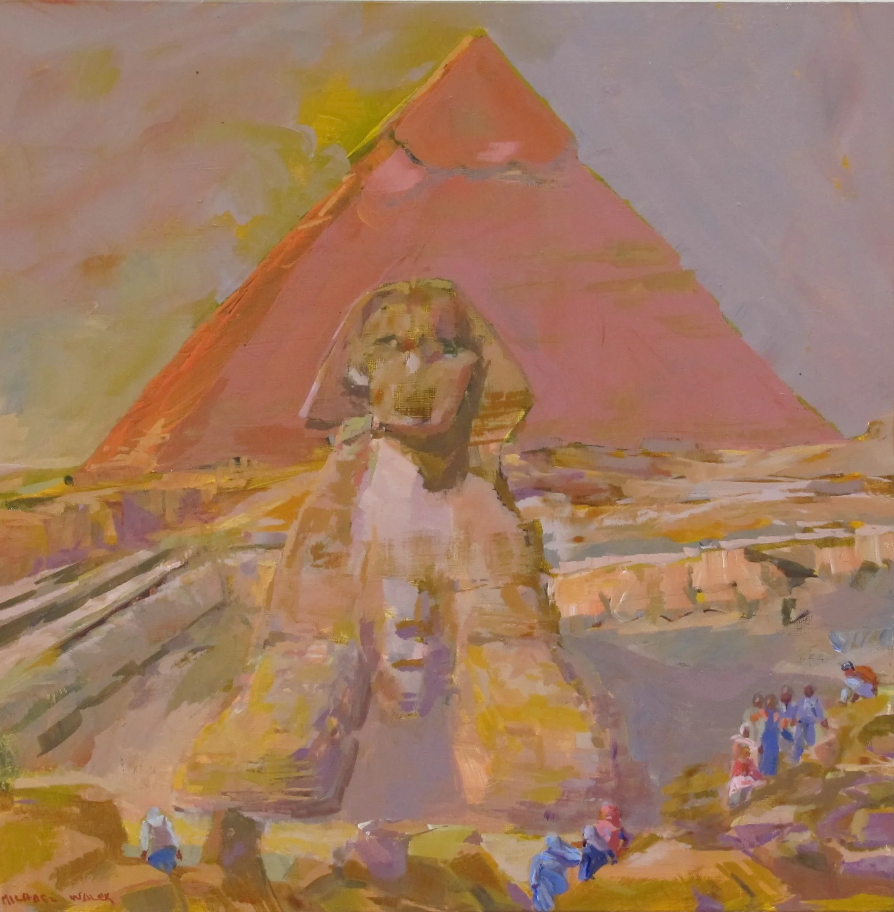 Sphinx, acrylic on panel 14" x 14" $750