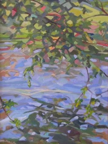 Pond Reflections, oil 25" x 19" framed, $850